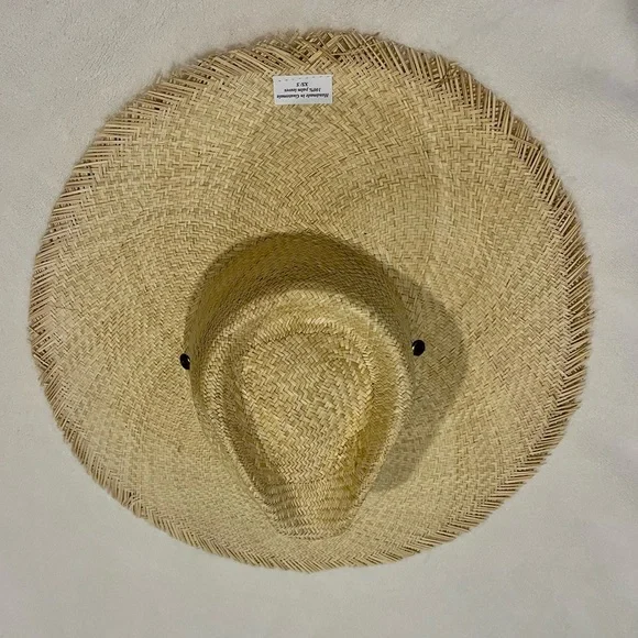 Sunshine Tienda WIDE BRIMMED PALM FRINGE HAT size XS / S - Picture 5 of 6
